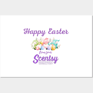 happy easter scentsy greetings Posters and Art